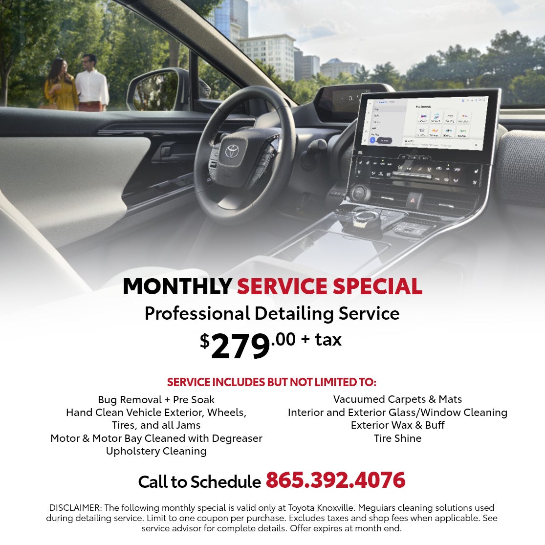 Toyota of Knoxville Monthly Service Special